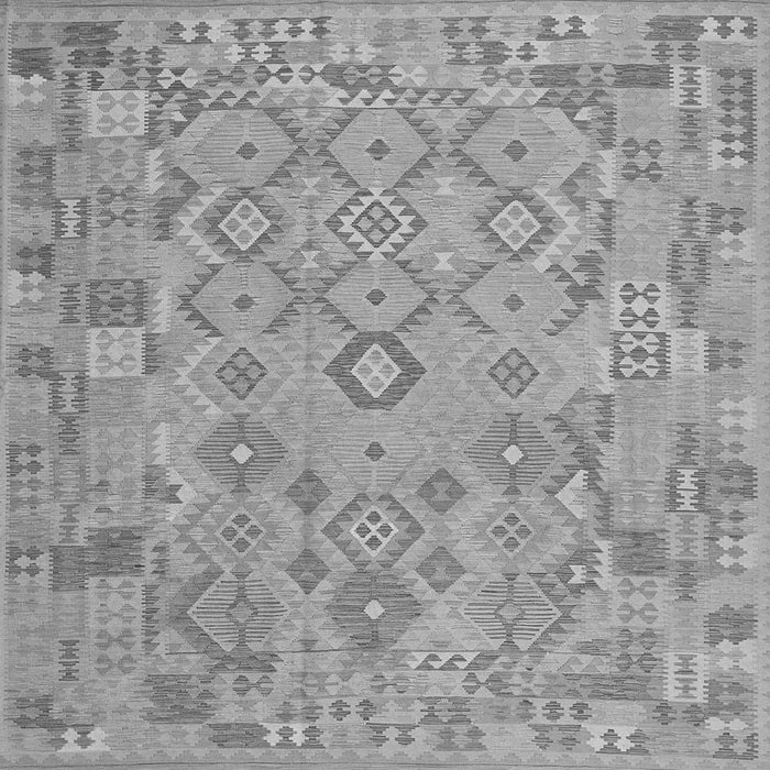 Serging Thickness of Southwestern Gray Country Rug, con2211gry
