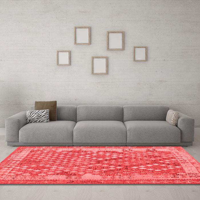 Traditional Red Washable Rugs
