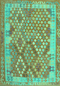 Oriental Turquoise Traditional Rug, con2212turq