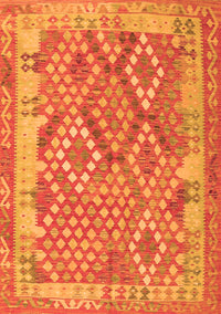 Oriental Orange Traditional Rug, con2212org