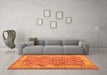 Machine Washable Oriental Orange Traditional Area Rugs in a Living Room, wshcon2212org