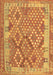 Machine Washable Oriental Brown Traditional Rug, wshcon2212brn