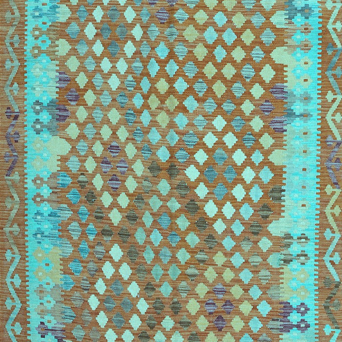 Oriental Light Blue Traditional Rug, con2212lblu