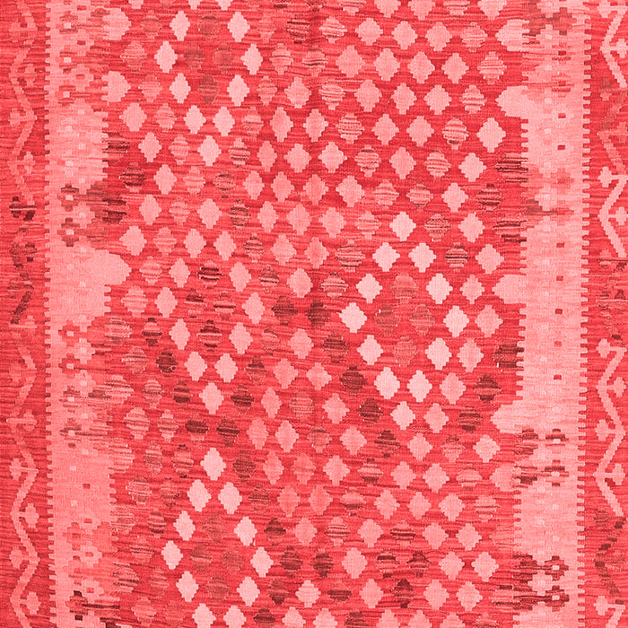 Machine Washable Oriental Red Traditional Rug, wshcon2212red