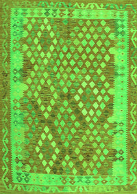 Oriental Green Traditional Rug, con2212grn