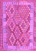 Machine Washable Oriental Purple Traditional Area Rugs, wshcon2212pur