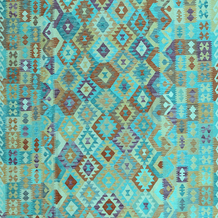 Southwestern Light Blue Country Rug, con2213lblu