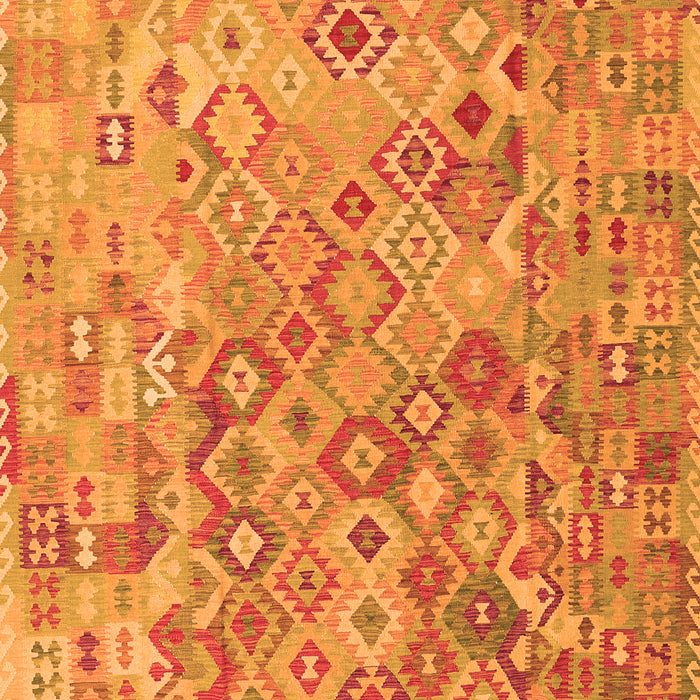 Serging Thickness of Machine Washable Southwestern Orange Country Area Rugs, wshcon2213org