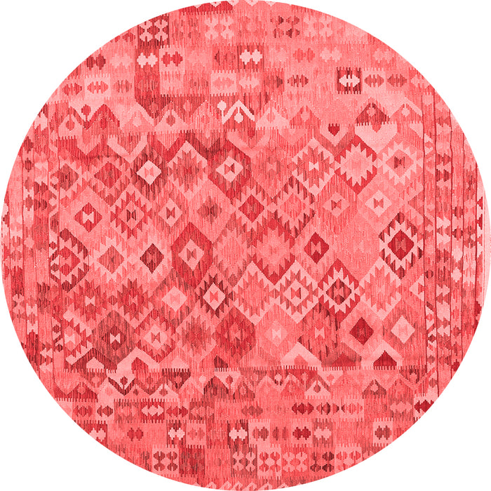 Machine Washable Southwestern Red Country Rug, wshcon2213red