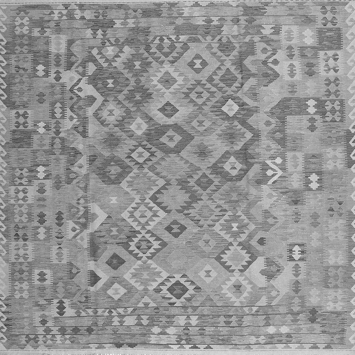 Serging Thickness of Southwestern Gray Country Rug, con2213gry