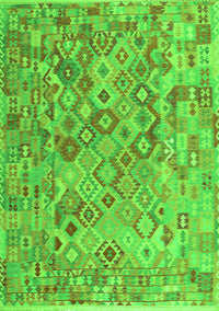 Southwestern Green Country Rug, con2213grn