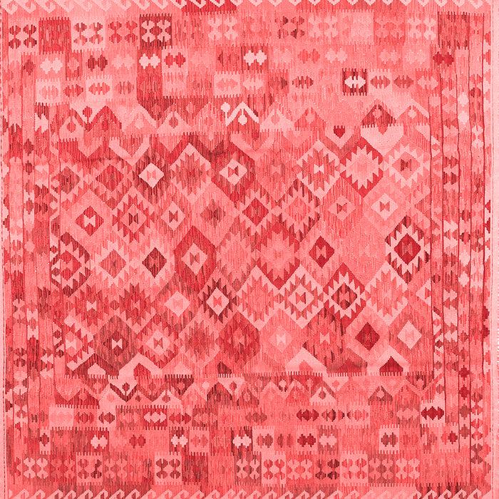 Machine Washable Southwestern Red Country Rug, wshcon2213red