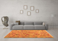 Machine Washable Southwestern Orange Country Rug, wshcon2213org