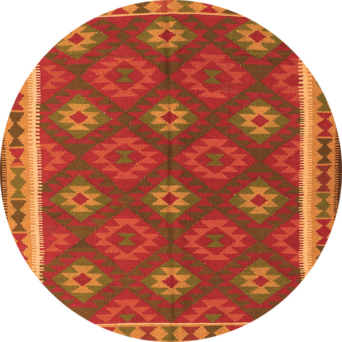 Machine Washable Oriental Orange Traditional Area Rugs, wshcon2214org