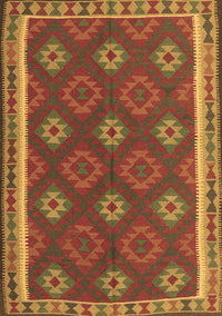 Oriental Brown Traditional Rug, con2214brn