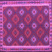 Square Machine Washable Oriental Purple Traditional Area Rugs, wshcon2214pur