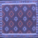 Square Oriental Blue Traditional Rug, con2214blu