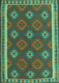 Oriental Turquoise Traditional Rug, con2214turq