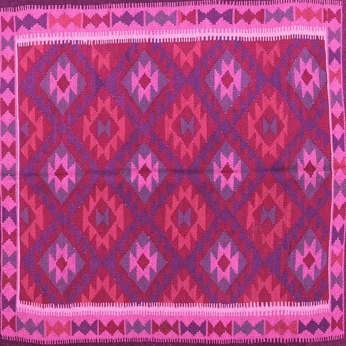 Square Oriental Pink Traditional Rug, con2214pnk