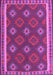 Machine Washable Oriental Purple Traditional Area Rugs, wshcon2214pur