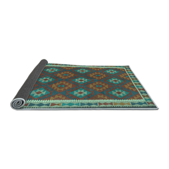 Sideview of Oriental Light Blue Traditional Rug, con2214lblu