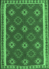 Oriental Emerald Green Traditional Rug, con2214emgrn