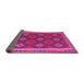 Sideview of Oriental Pink Traditional Rug, con2214pnk