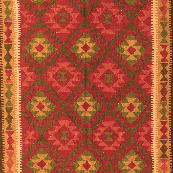 Oriental Orange Traditional Rug, con2214org