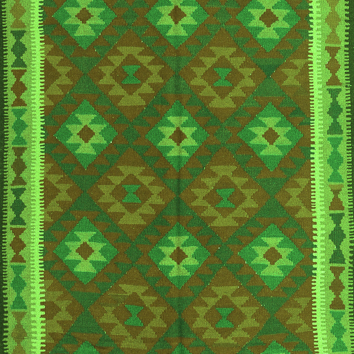 Oriental Green Traditional Rug, con2214grn