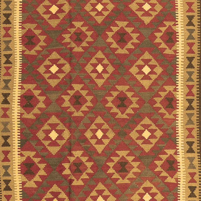 Machine Washable Oriental Brown Traditional Rug, wshcon2215brn