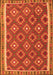 Serging Thickness of Machine Washable Oriental Orange Traditional Area Rugs, wshcon2215org