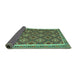 Sideview of Oriental Turquoise Traditional Rug, con2215turq