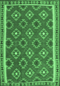 Oriental Emerald Green Traditional Rug, con2215emgrn