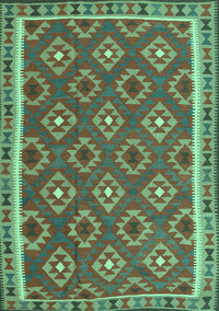 Oriental Turquoise Traditional Rug, con2215turq