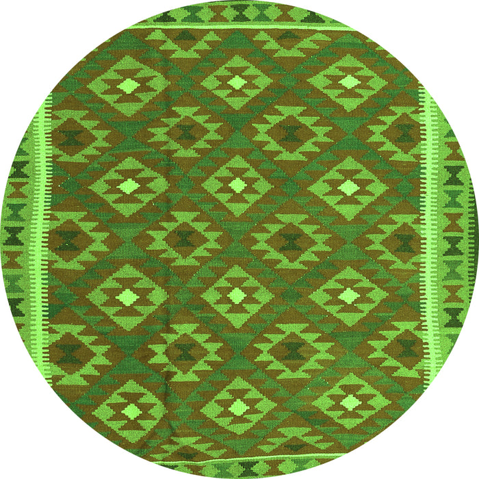 Machine Washable Oriental Green Traditional Area Rugs, wshcon2215grn