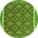 Square Oriental Green Traditional Rug, con2215grn