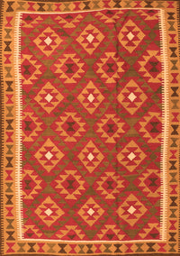 Oriental Orange Traditional Rug, con2215org