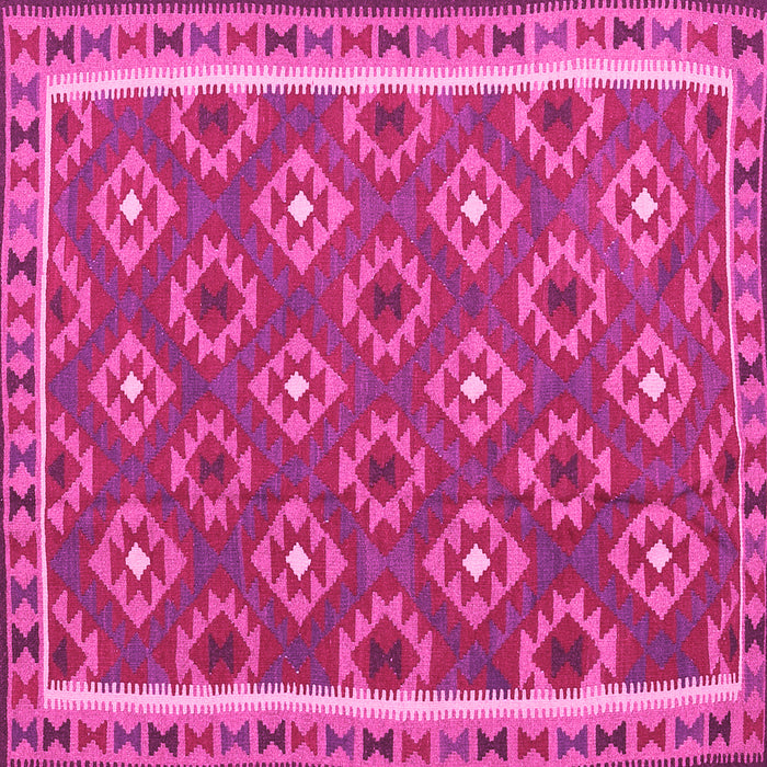 Square Oriental Pink Traditional Rug, con2215pnk