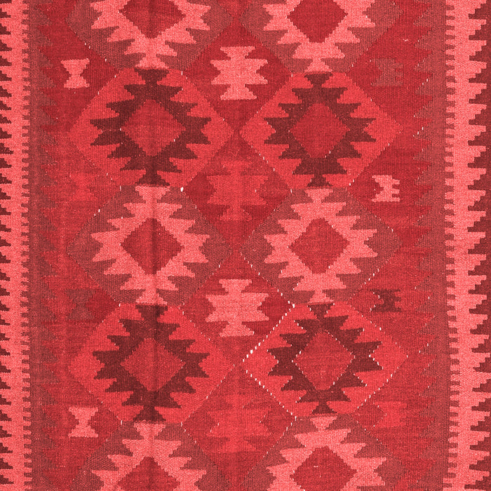 Machine Washable Oriental Red Traditional Rug, wshcon2216red
