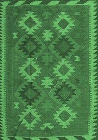 Oriental Emerald Green Traditional Rug, con2216emgrn