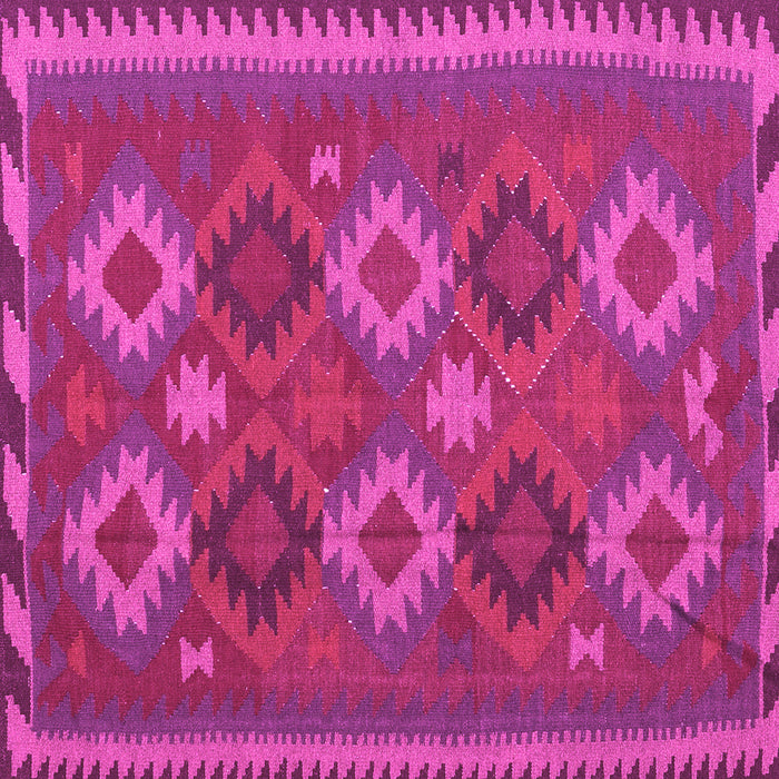Square Oriental Pink Traditional Rug, con2216pnk