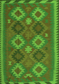 Oriental Green Traditional Rug, con2216grn