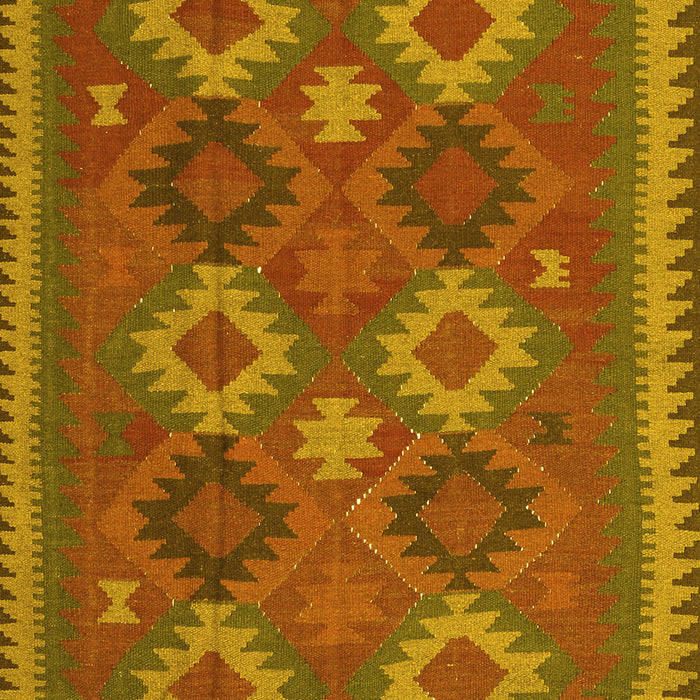 Oriental Yellow Traditional Rug, con2216yw