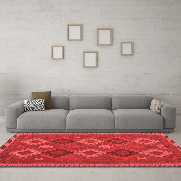 Traditional Red Washable Rugs