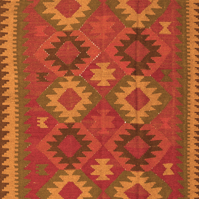 Oriental Orange Traditional Rug, con2216org