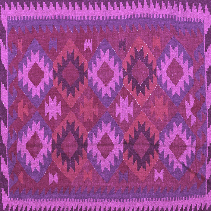 Square Oriental Purple Traditional Rug, con2216pur