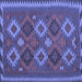 Square Machine Washable Oriental Blue Traditional Rug, wshcon2216blu