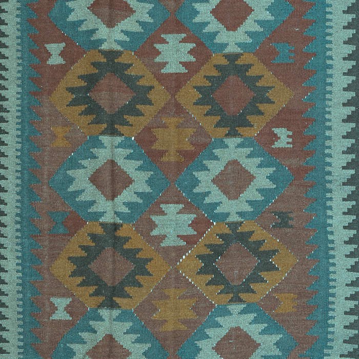 Oriental Light Blue Traditional Rug, con2216lblu
