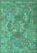 Southwestern Turquoise Country Rug, con2217turq