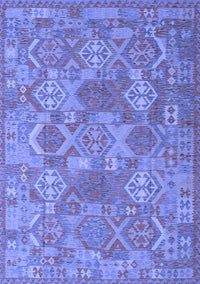 Southwestern Blue Country Rug, con2217blu